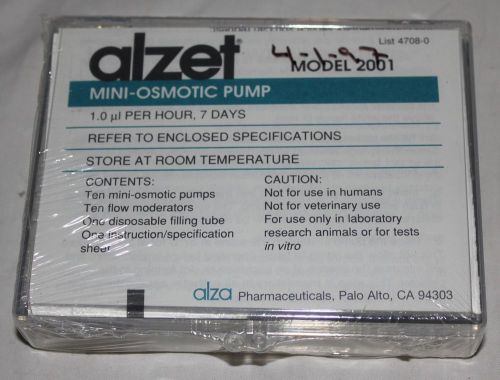 Alzet mini osmotic pump model 2001, sealed  1.0 ul per hour, 7 days for sale