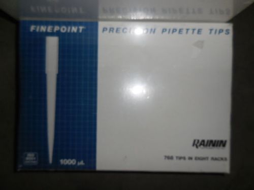 Rainin Pipette Tips - 1000ul Blue  RT-1000 (2 boxes of 768 tips in 8 racks)