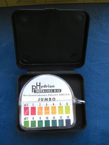 pH Insta-Check Jumbo 0-13, Micro Essentials; BOX OF NINE ROLLS