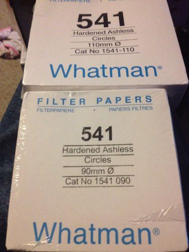 90/110 mm grade 541 whatman hardened ashless quantitative filter paper 22 micron for sale
