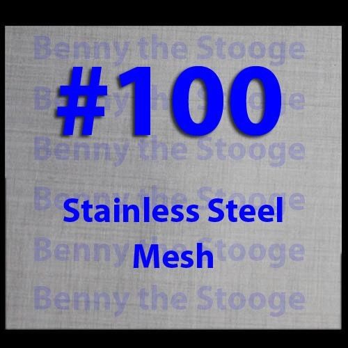 12&#034;x12&#034; 100 Mesh / 150 Micron Stainless Steel -  Shipped Rolled In A Tube USA