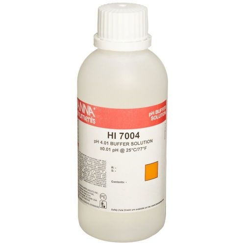 Hanna instruments hi7004m ph 4.01 buffer solution @ 25c 0.23 l for sale