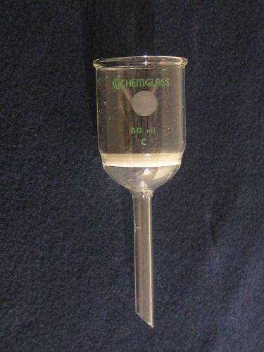 Chemglass, buchner filter funnel, coarse frit, 60 ml c for sale