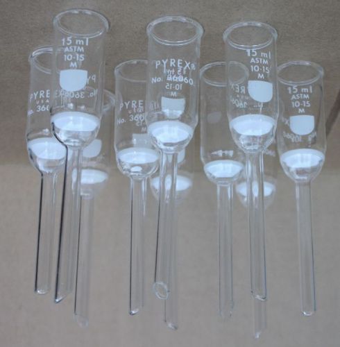 Glassware lab glass: Pyrex 15mL Filter Funnel #36060