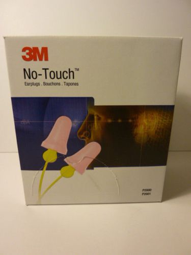3M No-Touch Tapered Uncorded Earplugs P2000 CASE OF 100 NEW  FREE SHIPPING next