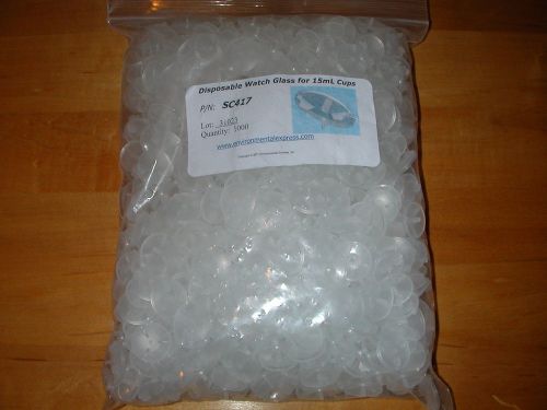 1,000 pack Disposable Watch Glass for 15ml Cups