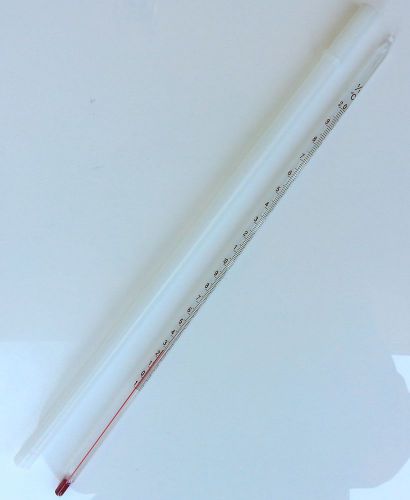 Total Immersion Glass Thermometer in Plastic Case  -10°C to 200°C