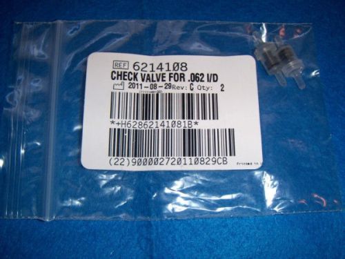 (2) beckman-coulter check valves 1/16  id - duckbill for sale