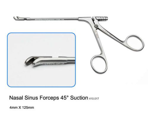 New Nasal Sinus Forceps Suction 45° 4X125mm Rhinoscopy