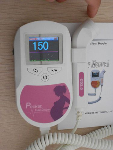 Ce fda pocket fetal doppler,2m probe with pc software,fetal heart monitor for sale