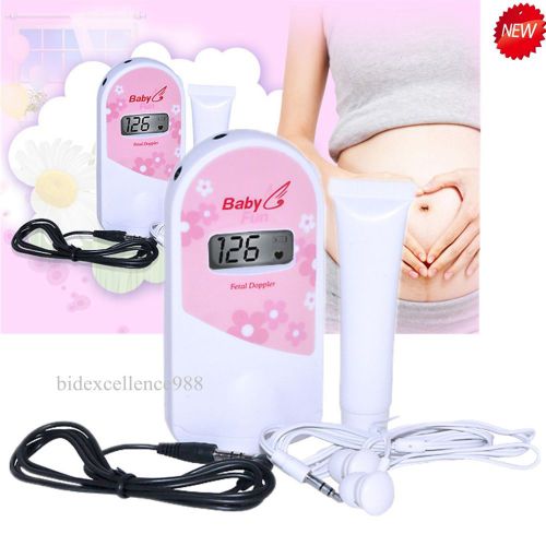 TOP QUALITY  2.5 MHz Fetal Doppler Fetal Heart Monitor with LCD display &amp; Gel