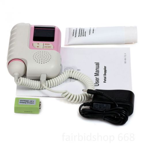 Sale baby heartbeat Fetal Doppler 2MHz with LCD Display &amp; Rechargeable Batteries