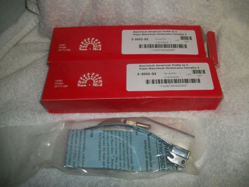 SunMed mac 3 laryngoscope blades