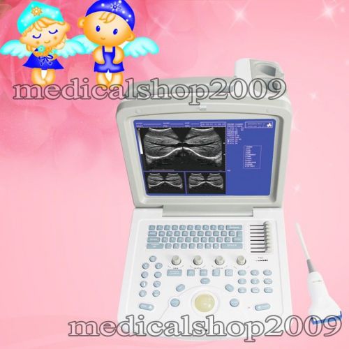 CE Contec CMS600B3 Portable Ultrasound Scanner Machine Linear Probe, PC software