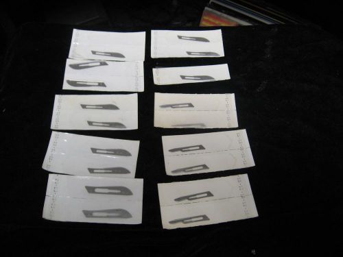 18 nos b-p scalpel blades unused a few different sizes for sale
