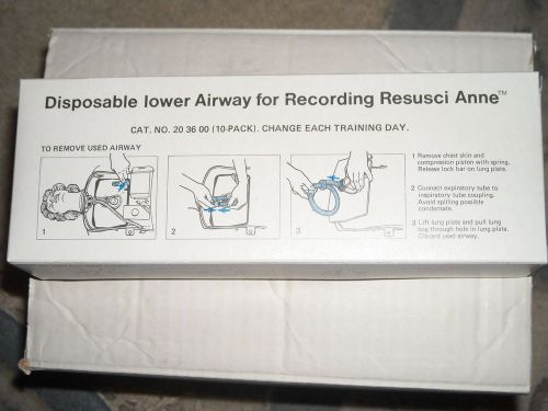 10 Laredal disposable lower airway for recording Resusci Anne 20 36 00 new