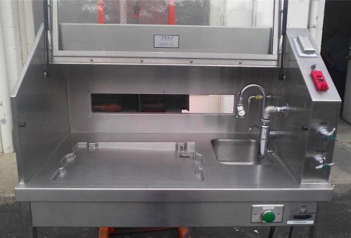 Tbj stainless steel formalin dispenser sink hood enclosure cabinet workstation for sale