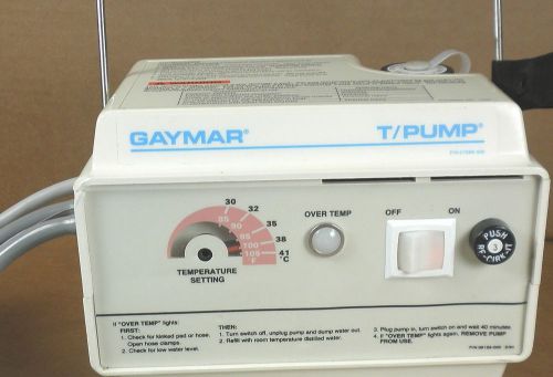 Gaymar t pump tp-400 heat therapy unit w/ tubing *hole in tubing* for sale