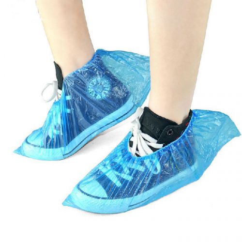 50 pairs blue disposable shoe boot medical waterproof anti-skid covernice gift for sale