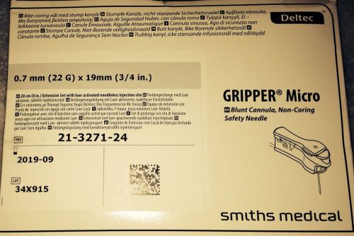 Smiths medical deltec, gripper, ref 21-3271-24, (22) 0.7mm (3/4) 19mm box of 12 for sale