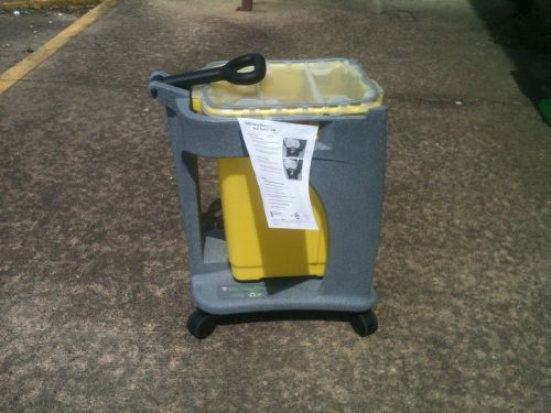 Brand new b.d.recykleen 17 gallon sharps trolley with container for sale