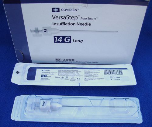 Lot of 9 VersaStep Insufflation Needle - 14 G Long - Covidien - 06/2017 - NEW