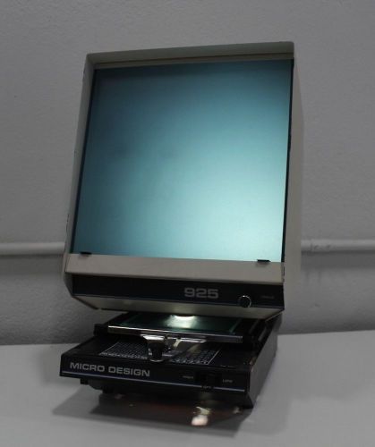 Bell Howell Micro Design 925 Microfiche Viewer Scanner Reader Projector