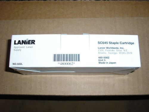 New in Box Genuine LANIER SC645 Staple Cartridge 3 pack No.502L 480-0062 SC 645