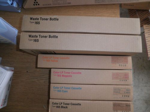 RICOH TYPE 165 TONER SET WITH 2 COLLECTION BOTTLES GENUINE