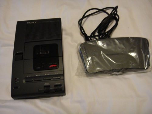 SONY M-2000 MICROCASSETTE TRANSCRIBER W/ New FOOT PEDAL