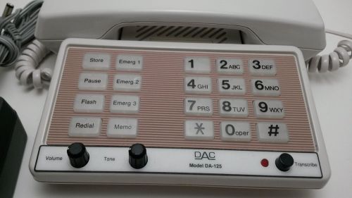 DAC DA-125 Digital Transcribe Station  Transcriber