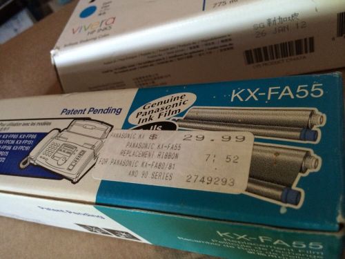 NEW Genuine Panasonic Ink Film KX-FA55A Fax Replacement Film - 2 rolls in box