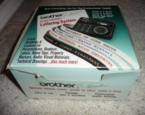 Brother PT-6 P-Touch Lettering System Label Maker (Black)