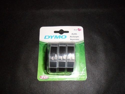 Dymo 3D 3 Pack Black Refills Acid Free 3mm