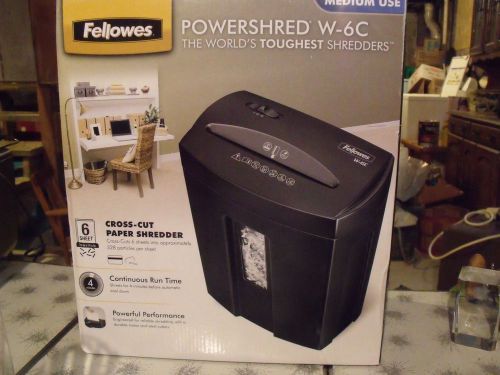 fellowers powershred w-6c cross cut paper shredder