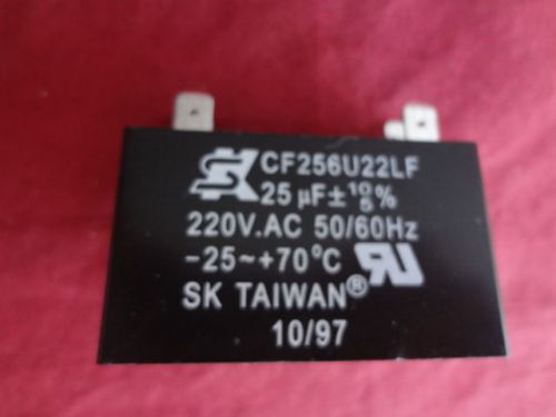 SK Capacitor CF256U22LF For Fellowes Power Shredder 220 Or PS 60--SEE PICS BELOW