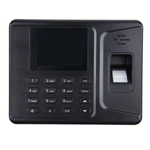 Black A-F261 Fingerprint Attendance Time Clock Recorder TCP ID Card Reader USB