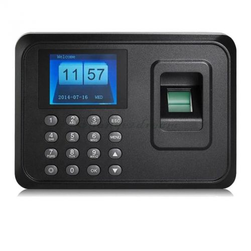 N-A6 2.4&#034; Biometric Fingerprint Time Attendance Clock Employee Payroll Recorder