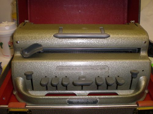 Perkins Brailler Typewriter for the Blind Braille Writer Machine w/Case + More
