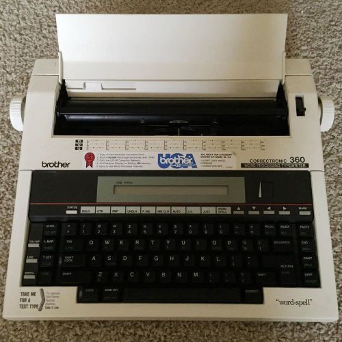 Brother Correctronic 360 Word Processing Typewriter with Word-Spell Electronic