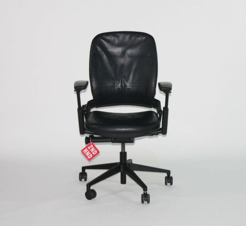 Steelcase Leap V2 chair Original Black Leather