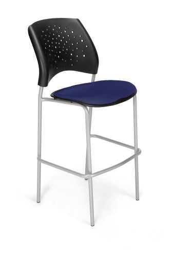 OFM Stars and Moon Cafe Height Chair Chrome Navy