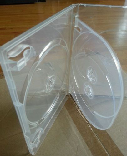 2x Blank Quad 4 Discs DVD Box Case Clear Standard
