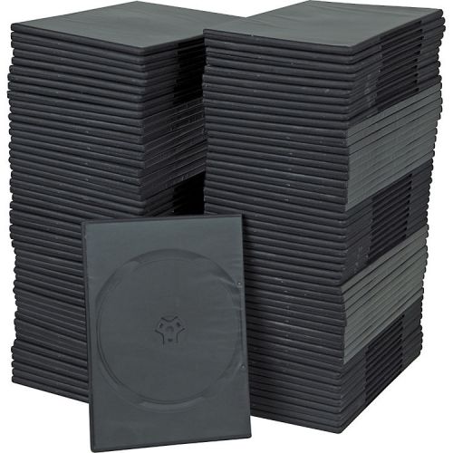 99 Premium Grade Slim Double Black DVD/CD Cases, holds 2 discs