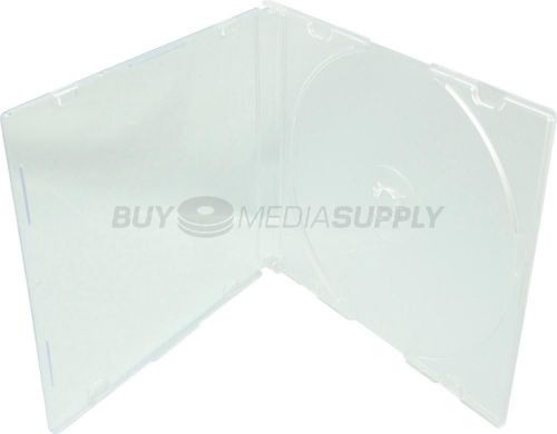 5.2mm Slimline Clear 1 Disc CD Jewel Case - 400 Pack