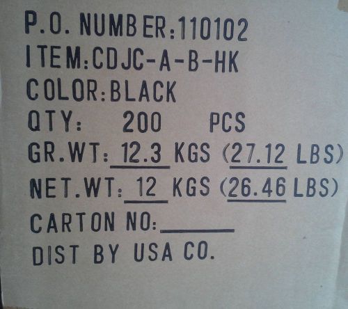 10.4 mm Standard Black &amp; Clear CD Jewel Case - 200 Pack BRAND NEW SEALED BOX