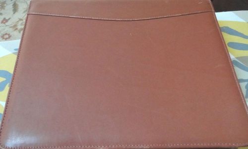 FRANKLIN COVEY BROWN LEATHER FULL ZIP SEVEN RING BINDER ORGANIZER WITH INSERTS