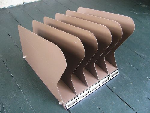 2 Vintage Retro 1950&#039;s-60&#039;s Office Desk File Organizer