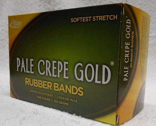 Alliance Rubber Pale Crepe Gold Rubber Band - Size: #16 - 2.50&#034; (all20165)