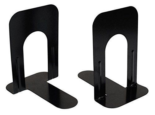 OfficeMax 7&#034; Bookends with Cork Base  Black